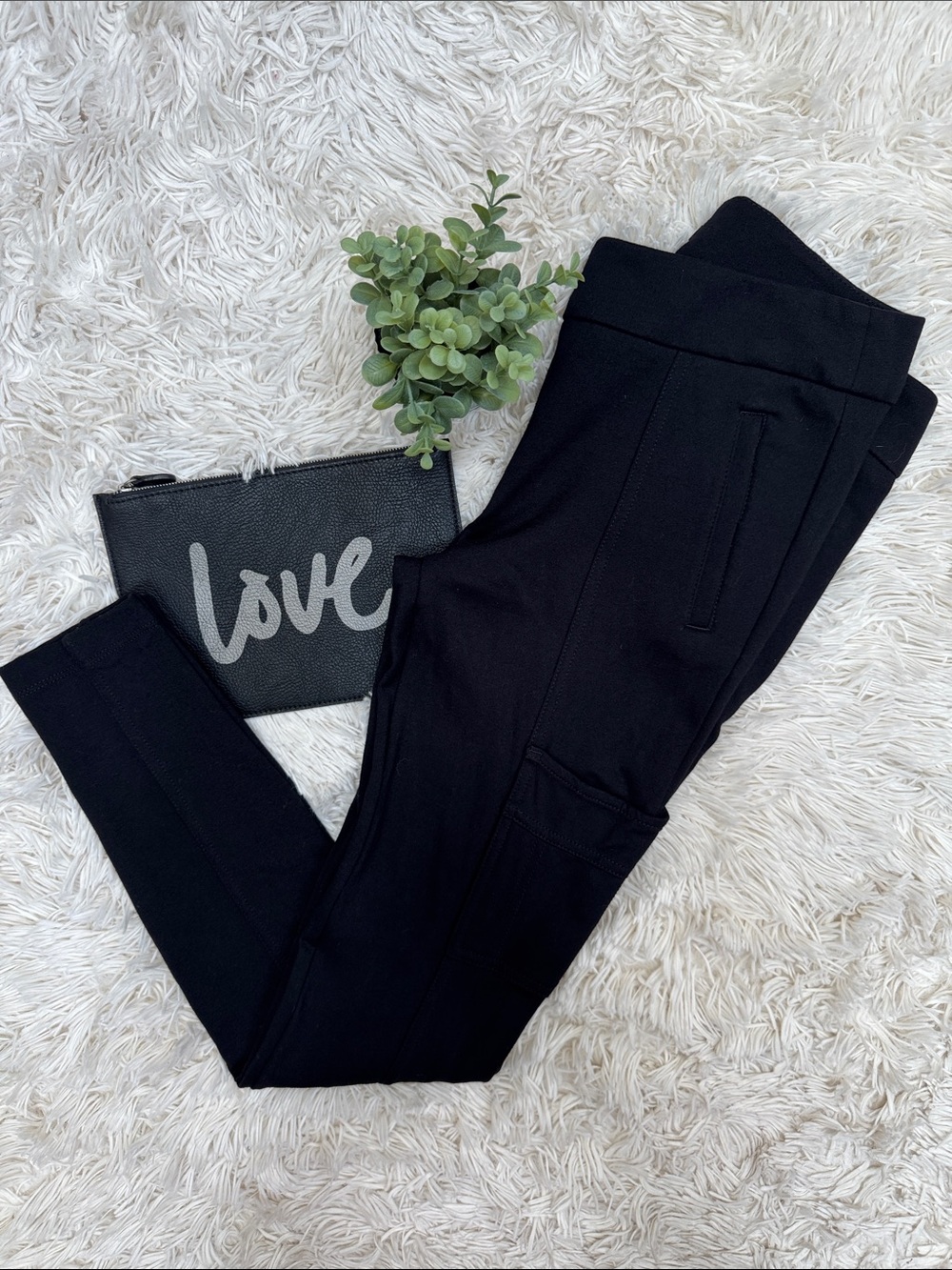 Loft Ponte Pants with Pockets 💗 Black